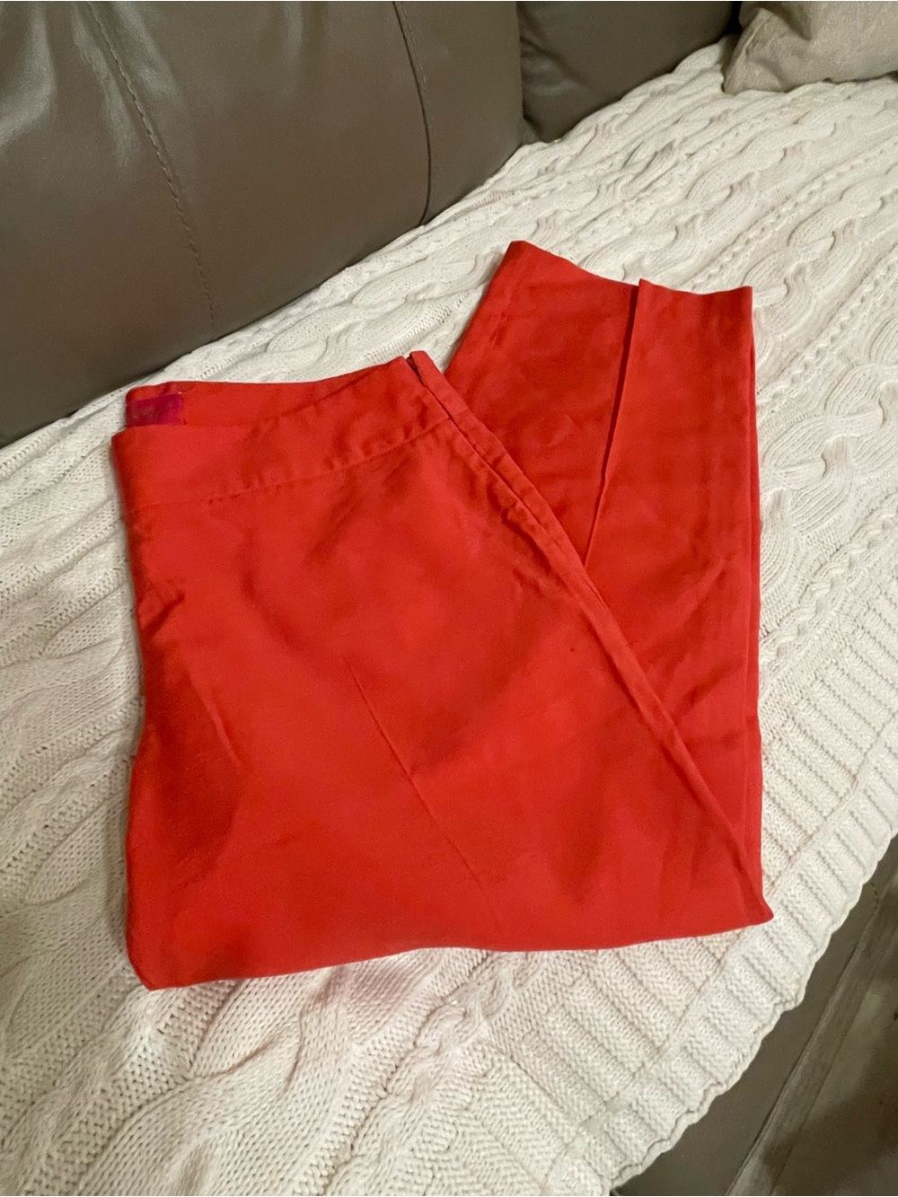 Lily Pulitzer Jubilee coral silk-like pants- like new!